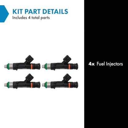 TRQ Fuel Injector Set - style: FIA58807