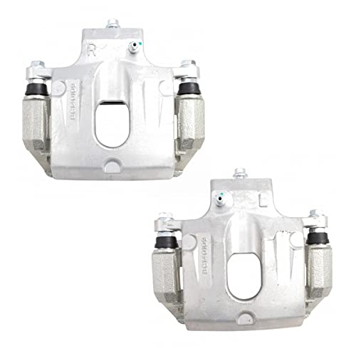 TRQ Rear Brake Caliper Set Zinc Coated Brackets - color: Replacement, size: CLA31939