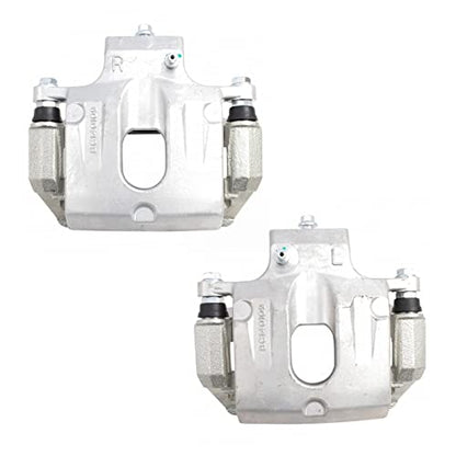 TRQ Rear Brake Caliper Set Zinc Coated Brackets - color: Replacement, size: CLA31939