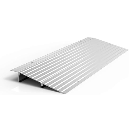 EZ-ACCESS Transitions Modular Entry Ramp, Self Supporting, Aluminum, 2 in - size: 2 Inch