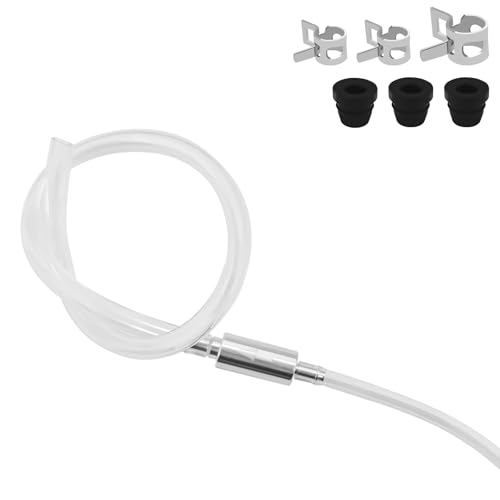 Brake Bleeder Hose Kit One-Way Check Valve Universal for Car Motorcycle Bicycle Clutch & Hydraulic System, One-Way Brake Fluid Bleeder Kit with Screw Caps Spring Clamps Accessories Kit (1 Set) - size: 1 Set