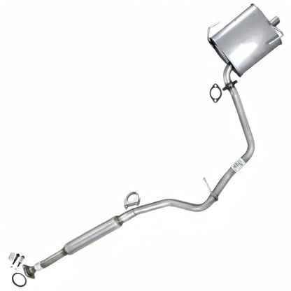 Northeastern Exhaust | Stainless Steel - Exhaust Muffler and Resonator Pipe Assembly Compatible for Subaru Impreza 2012-2016 2.0L SEDAN - Includes Clamp, Gaskets, and Bolts Spring