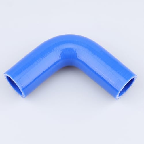 AC PERFORMANCE ID 1-1/8" 90° Degree Elbow Silicone Hose Coupler Blue - color: Blue, size: ID 1-1/8" (28mm)