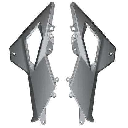 Mokuo Motorcycle Satin Light Gray ABS Bodywork Side Cover Fit For Honda Grom Msx125 SF 2016-2020 Fairings Kit Parts - style: Side Cover