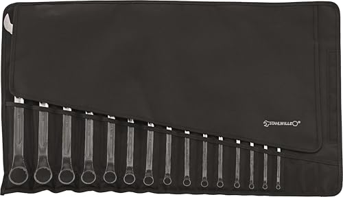 Stahlwille 96401004 14/15 Combination Spanner Set, Open-Box Long, 15 Piece Set, 6.0-32mm Range, High-Performance Quality, Chrome-Alloy-Steel, Made in Germany - style: 14/15