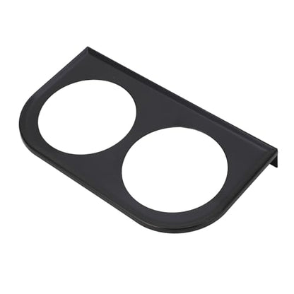 Acouto 2 Hole Gauge Pod 2‑1/16inch 52mm Gauge Panel Gauge Universal Metal Car Meter Mount Instrument Panel Holder Bracket