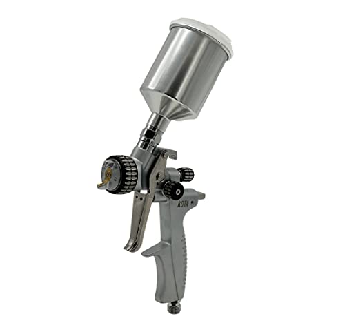 LAUCO KOTA HVLP Mini Spray Gun – 1.0 mm Nozzle, Compact Aluminum Paint Sprayer for Spot Repair, Automotive Refinishing, Carpentry, and Decorative Painting 41919 - size: 1.0 mm
