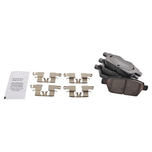 TRQ Front and Rear Ceramic Brake Pad and Rotor Set - style: BKA11182