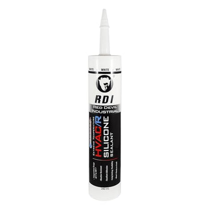 Red Devil 0896 Extreme Temperature HVAC/R Silicone Sealant, 280 ml, White, 1 Pack, Made in USA - color: White, size: 1 Pack