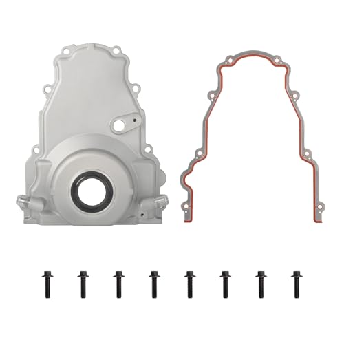 Alum LS Front Timing Cover w/Crank Gasket & Bolts Set-10AN 551595 - size: Gen 4 GM LS Series - 10AN 551595