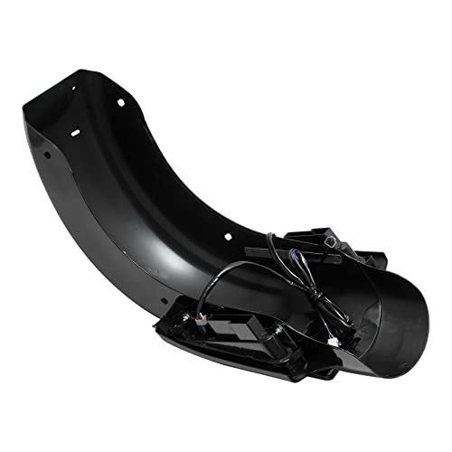 TCMT 5" Stretched Saddlebags Smoke Lens Rear Fender Fit For Harley Touring Road King Electra Glide Street Glide Road Glide Ultra 2009-2013 - color: Rear Fender Smoke Lens, size: 5" Stretched Saddlebags(Chrome Latches)