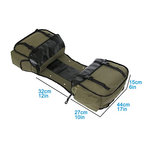 Shkalacar Saddlebag Panniers Bag Saddlebag Side Tool Bags Motorbike Large Capacity Saddle Bag Waterproof Panniers Box Side Tools Bag Pouch Cycling Luggage Bag Riding Saddlebag with 2 Side Pockets - color: Army green