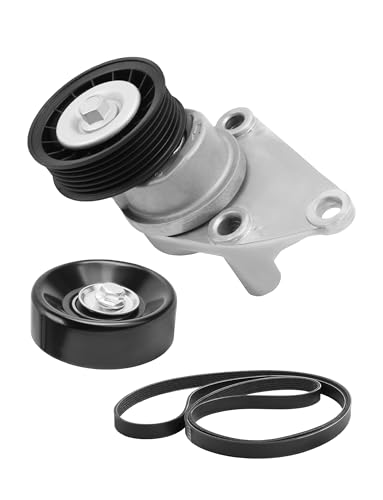 Serpentine Drive Belt Tensioner w/Pulley Kit for Avalanche 1500 V8 5.3L - size: 38158