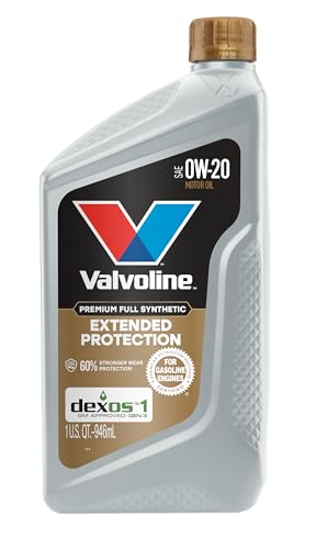 Valvoline Extended Protection Full Synthetic Motor Oil SAE 0W-20 1 QT, Case of 6 - size: 1 QT, Pack of 6, style: Extended Protection