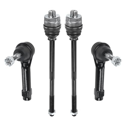 Front Inner Outer Steering Tie Rod End Kit Fit For 1999-2006 Chevy Silverado Tahoe Suburban 1500 2500, GMC Sierra Yukon, Cadillac Escalade, ES3488 ES3493T