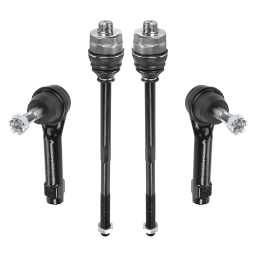 Front Inner Outer Steering Tie Rod End Kit Fit For 1999-2006 Chevy Silverado Tahoe Suburban 1500 2500, GMC Sierra Yukon, Cadillac Escalade, ES3488 ES3493T