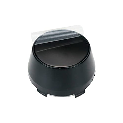 Modengzhe 4PCS Wheel Center Caps, 60mm Wheel Rim Hub Center Covers (Black) - color: Black