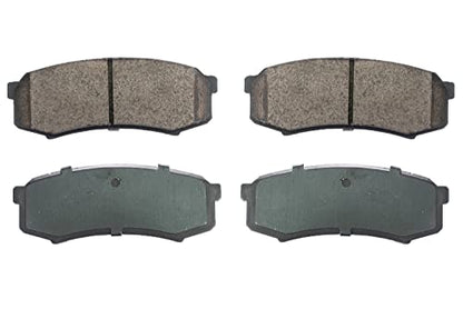 Front Rear Brakes Pad Automotive Premium Ceramic Disc Brake Pads Set Vehicle Replacement Part for Lexus Infiniti Nissan Dodge Attitude Hyundai Accent D606 - style: D606