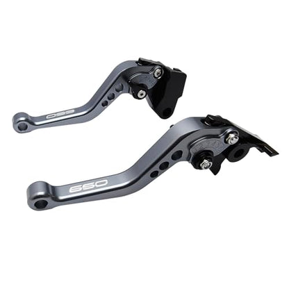 Adjustable Short Levers Replacement for Ninja 650 650R 2017-2025 - color: Titanium