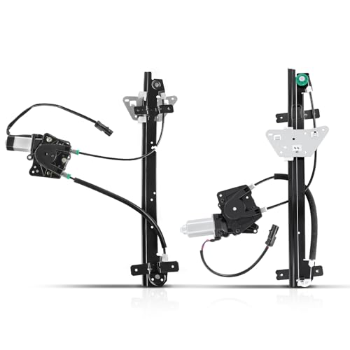 A-Premium Front Driver and Passenger Side Power Window Regulator with Motor - size: Front Driver and Passenger