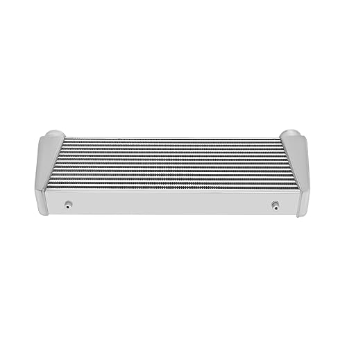 2.50 Inch Inlet/Outlet Diameter, Universal Aluminum Intercooler 29.5 * 13.25 * 2.75inch, Turbo Front Mount Universal Aluminum Intercooler Cooling Kit - size: 29.5x13.25x2.75