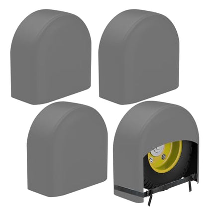 K-Musculo RV Tire Covers 4-Pack, Waterproof Wheel Covers for RV Wheel Travel Trailer Camper Truck SUV, Fit 30-32 Inch Tire Diameter (Gray) - color: Gray - 4Pack, size: (30''-32'') Dia