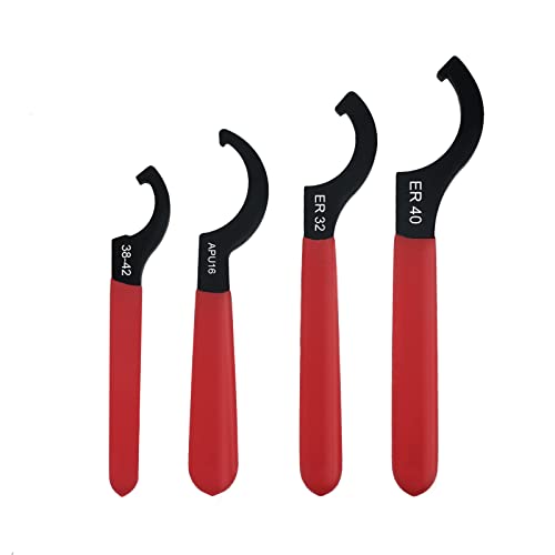 Universal Coilover Adjustment Spanner Wrench Kit, Shock Wrench with 4 Sizes, 38-42, APU16, ER32, ER40