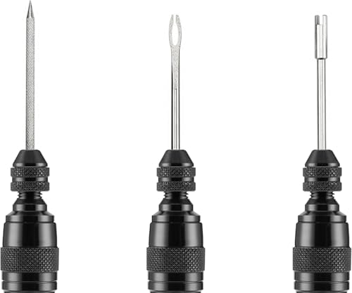 ShapeX Bike Tubeless Tire Repair Kit for MTB Cycling - Reamer, Plug Tool, Valve Core, Bacon Strips - Replacement for dynaplug