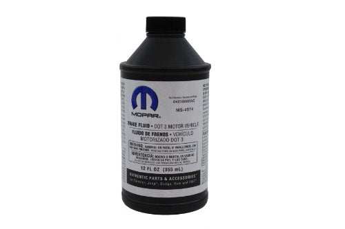 Chrysler Fluid 4318080AD DOT 3 Motor Vehicle Brake Fluid - 12 oz. Bottle