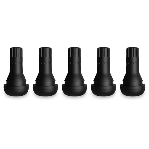 SUNSOUL TR412 5pcs Brass Stem EPDM Rubber Snap-in Short Tire Valve Stem for 0.453 Inch 11.5mm Rim Holes - color: TR412-5pcs
