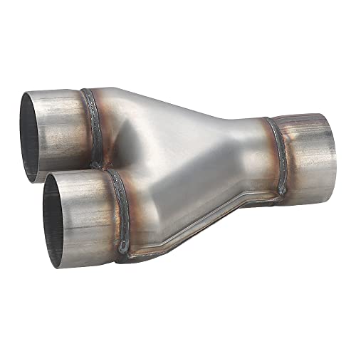 A-KARCK Exhaust Y Pipe 3" Inlet, Stainless Steel 10" Long Dual 3" Outlet Y Pipe Withstands High Temperatures (Wide-body) - color: Y Pipe, size: 3.0inch 10"Long Wide