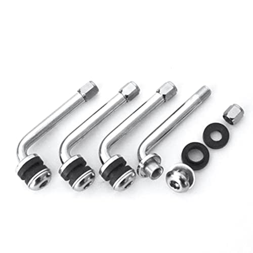 Griplow 90 Degree Valve stem Size 2.36'' (60mm) for JDM, Euro, US 1 2 3 Multi-Piece Wheels Rim Cap tire (gw60)