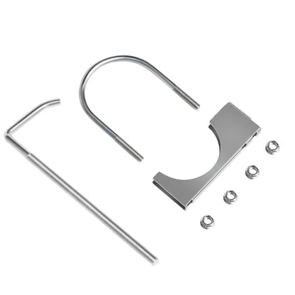 4" Universal Exhaust Clamp with Hanger, 2 PCS - size: 4 Inch