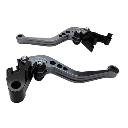 Adjustable Short Levers Replacement for Ninja 650 650R 2017-2025 - color: Titanium