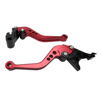 Adjustable Short Levers Replacement for Ninja 650 650R 2017-2025 - color: Red