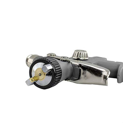 NuMax SPS08 Pneumatic 0.8 mm Tip Mini HVLP Gravity Feed Spray Gun with 125 cc Plastic Cup - size: 0.8mm Tip, 125cc Cup
