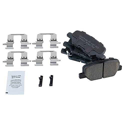 TRQ Front and Rear Brake Pad and Rotor Set Ceramic G Coated Rotors