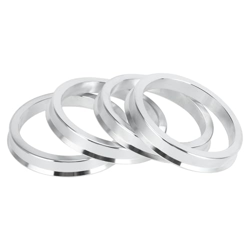 Hub Centric Rings, 56.6mm ID to 67.1mm OD Vehicle Wheel Hubrings Aluminum Alloy, 4 Pcs - size: 56.6mm to 67.1mm