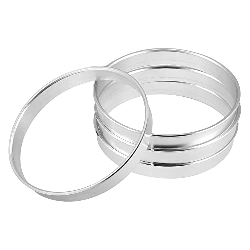 X AUTOHAUX 4pcs OD 72.6mm to ID 71.1mm Aluminum Alloy Hub Centric Rings - size: 2.8"