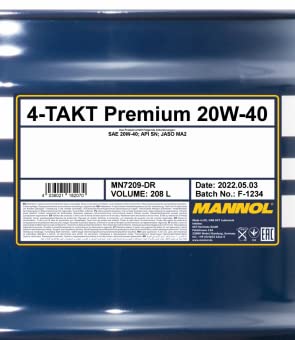 MANNOL 7209 Full Synthetic-Based Engine Oil for Modern 4-Stroke Engines, 1L