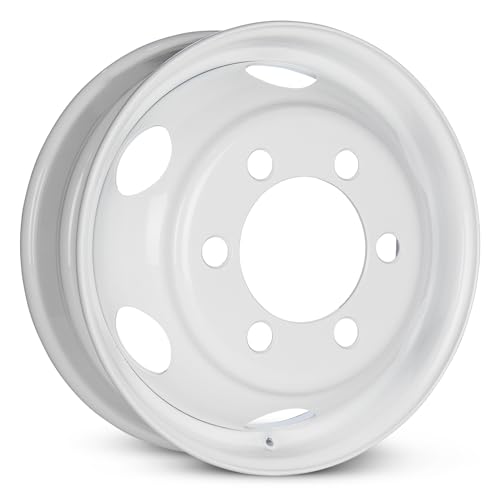 For 1995-2025 Isuzu NPR NQR NRR 19.5 Inch White Steel - Genuine OEM Rim - Road Ready Truck Wheel