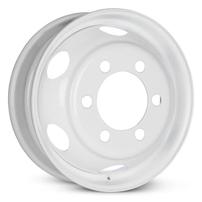 For 1995-2025 Isuzu NPR NQR NRR 19.5 Inch White Steel - Genuine OEM Rim - Road Ready Truck Wheel