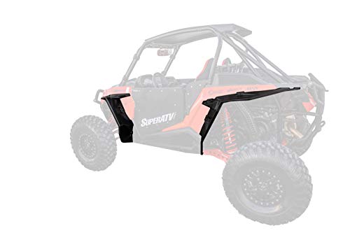 SuperATV Fender Flares Mud Guards for 2014-2023 Polaris RZR XP 1000 / XP 4 1000 | Extreme Durability | Additional 8.5” of Protection | Front and Rear - size: Front & Rear