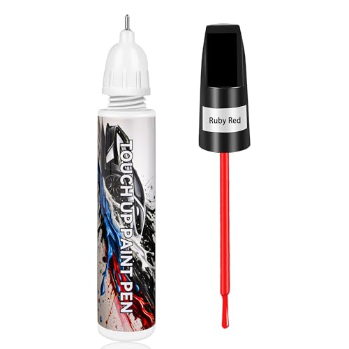 Touch Up Paint for Cars, Ruby Red Car Paint Scratch Repair, Auto Paint Repair Pen, Automotive Scratch Remover, Professional Seamless Coverage, Color Accurate, Long lasting Adhension, Fast Drying - color: Universal Ruby Red