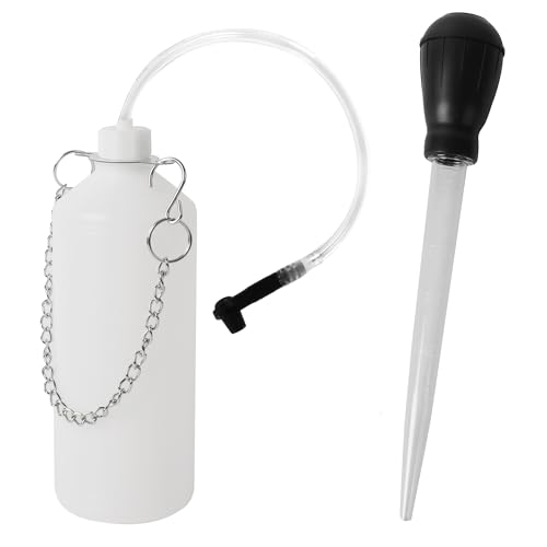 Calvana 0.8L Brake Bleeder Bottle Kit with 24" Hose & Fluid Extractor