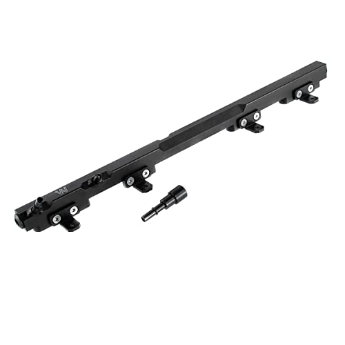 1997-2001 Jeep 4.0 Wrangler TJ Cherokee XJ Aluminum Fuel Rail #5014496AC - size: Black