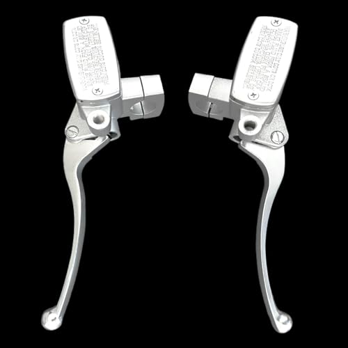 DSkoiph Brake Clutch Master Cylinder Handlebar Compatible with Shadow Goldwing Magna VTX Suzuki Yamaha Road Star V-Star Kawasaki Motorcycle Left & Right Set 1"" 25mm, Chrome - color: Chrome