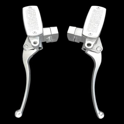 DSkoiph Brake Clutch Master Cylinder Handlebar Compatible with Shadow Goldwing Magna VTX Suzuki Yamaha Road Star V-Star Kawasaki Motorcycle Left & Right Set 1"" 25mm, Chrome - color: Chrome
