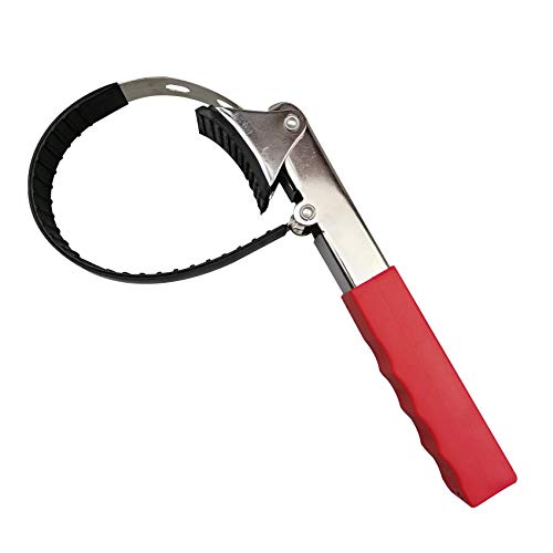 Auto Oil Filter Wrench Multi-Purpose Adjustable Filter Removal Wrench High Strength Repair Steel Plate Belt for Car Repair Tools