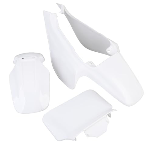Plastic Mudguard Fairing Kit Pure White Front Mudguard Number Plate Body Panel Body Work Kit for Honda Mini Pit Monkey